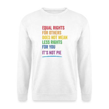 LGBT - Égalité des droits pour autrui - Sweat-shirt Unisexe - blanc - Devant