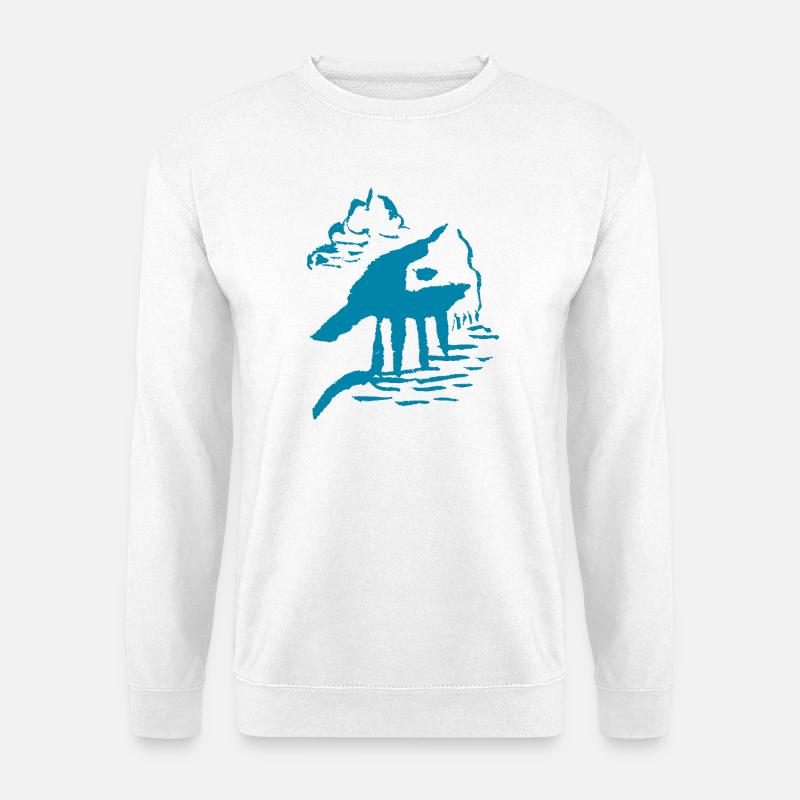 Abstract - Unisex Sweatshirt - white