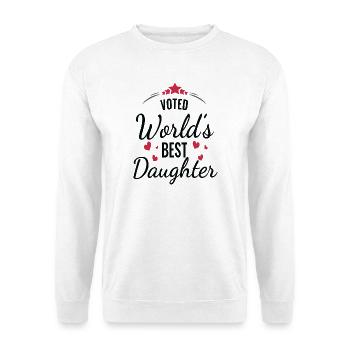 Voted World’s Best Daughter - Unisex Sweatshirt - white - Front