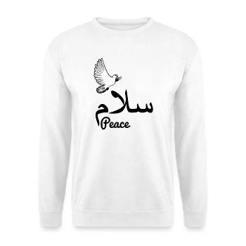 Arabischer Frieden mit Taubenfrieden - Unisex Pullover - Weiß - Vorne