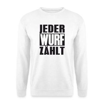 Boule Spruch Kugeln für Bouler Boccia Spiel - Unisex Pullover - Weiß - Vorne