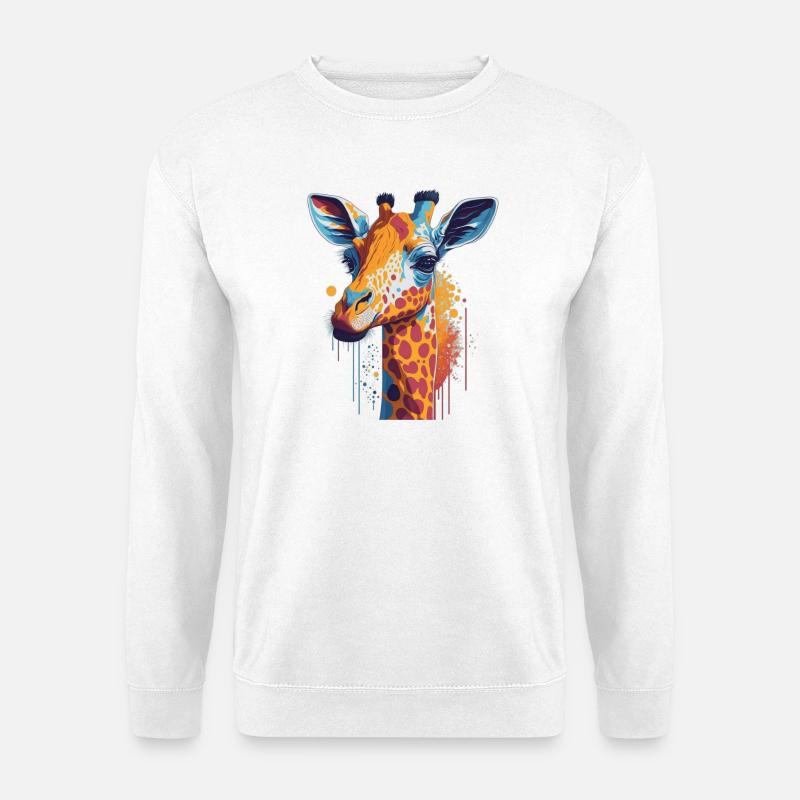 Giraffe - Unisex Pullover - Weiß