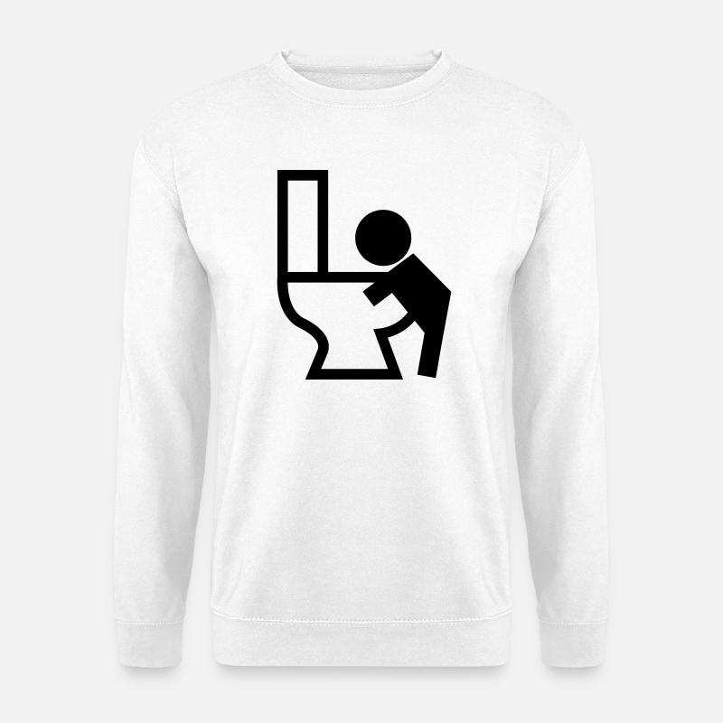 Vomiting Puck Sick - Unisex Sweatshirt - white
