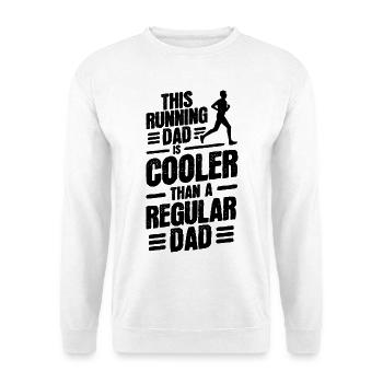 Läufer Vater - Unisex Pullover - Weiß - Vorne