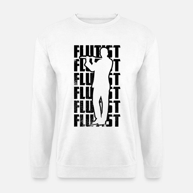 Flötist - Unisex Pullover - Weiß