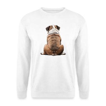 Bouledogue - Sweat-shirt Unisexe - blanc - Devant
