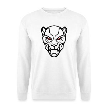 Conception de tête de lion vectorielle - Sweat-shirt Unisexe - blanc - Devant