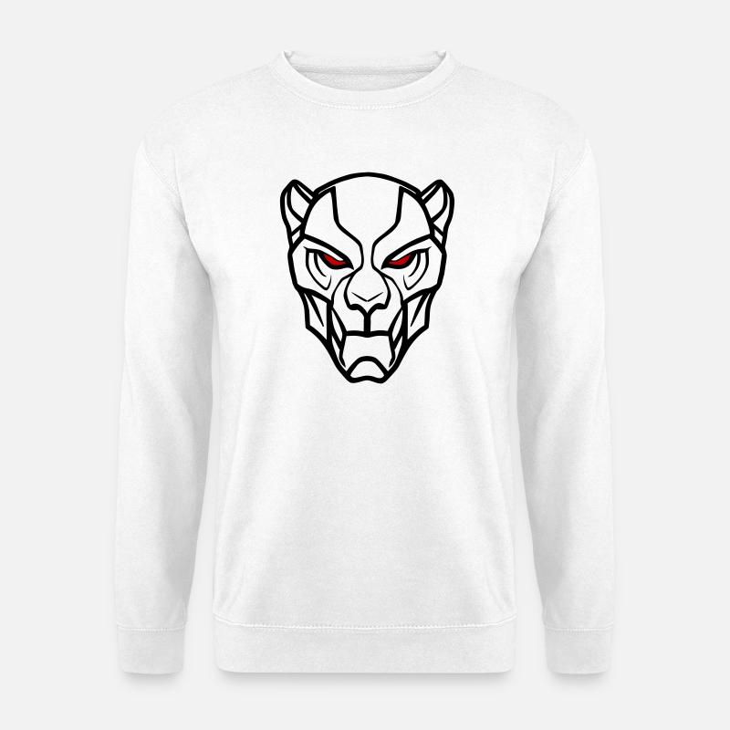 Vector Lion Head Design - Unisex Sweatshirt - white