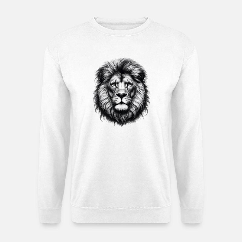 Löwe - Unisex Pullover - Weiß