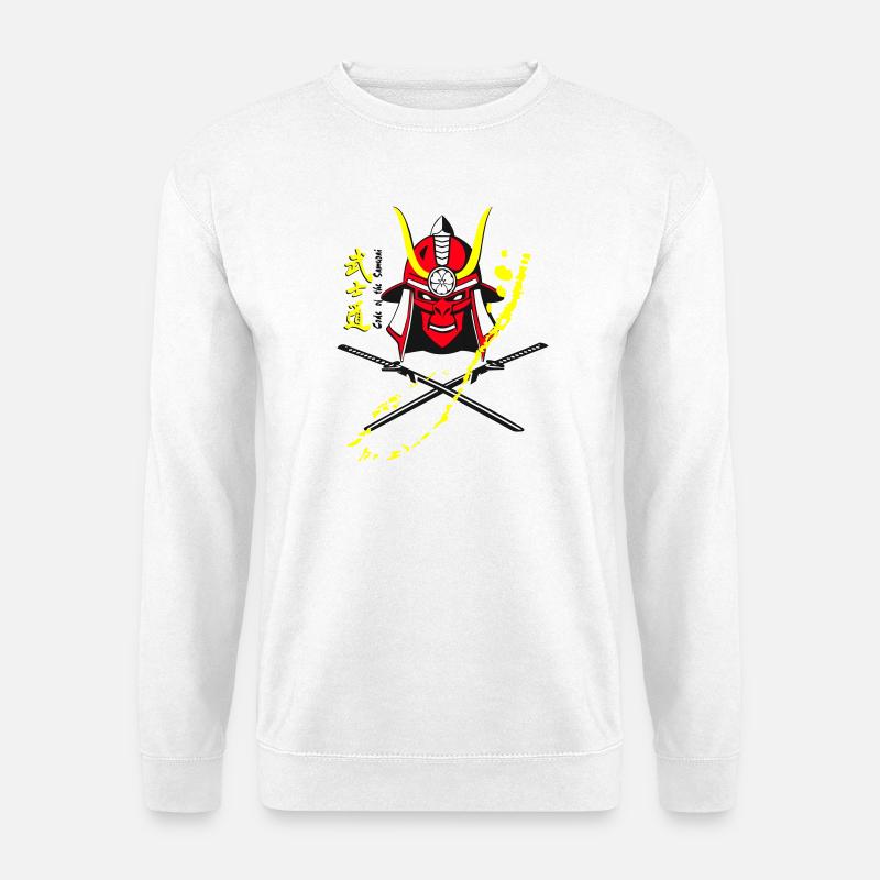 Samuraihelm Kabuto 6 - Unisex Pullover - Weiß