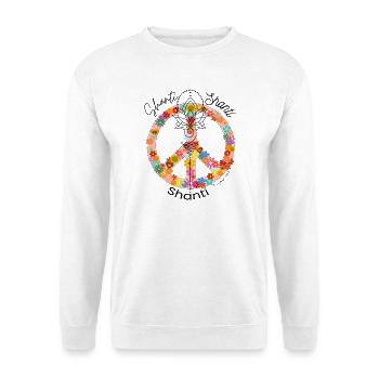 Chant de clôture de séance de Yoga - Sweat-shirt Unisexe - blanc - Devant