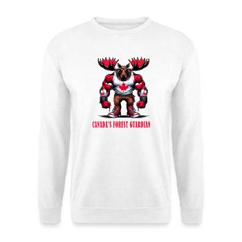 Le wapiti de la Garde forestière canadienne - Sweat-shirt Unisexe - blanc - Devant