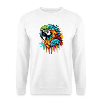 Papagei - Unisex Pullover - Weiß - Vorne