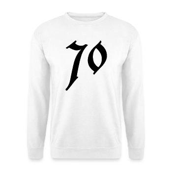 70. 70 YEARS. 70th ANNIVERSARY. 70 YEARS ANNIVERSARY. - Unisex Sweatshirt - white - Front