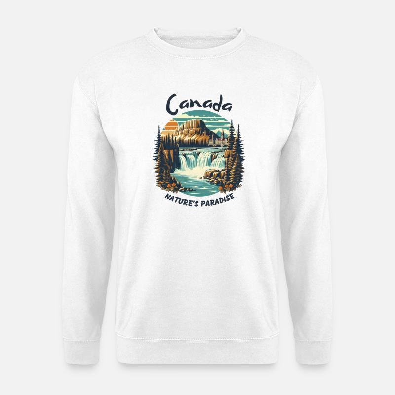 Kanadas Landschaft - Unisex Pullover - Weiß