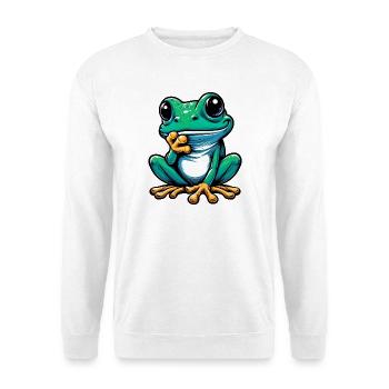 Frosch - Unisex Pullover - Weiß - Vorne