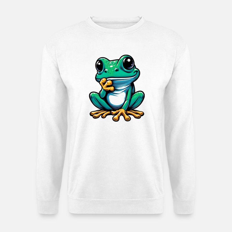 Frosch - Unisex Pullover - Weiß