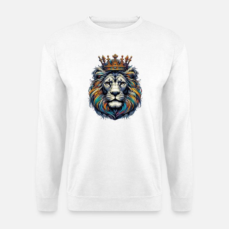 Löwe - Unisex Pullover - Weiß