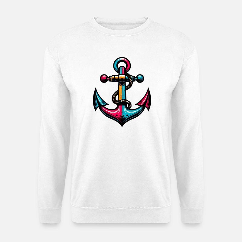 Ein Anker - Unisex Pullover - Weiß