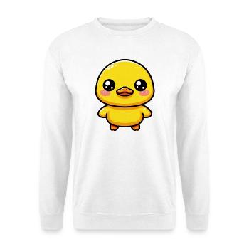 Ente Ente Ente Ente Ente - Unisex Pullover - Weiß - Vorne
