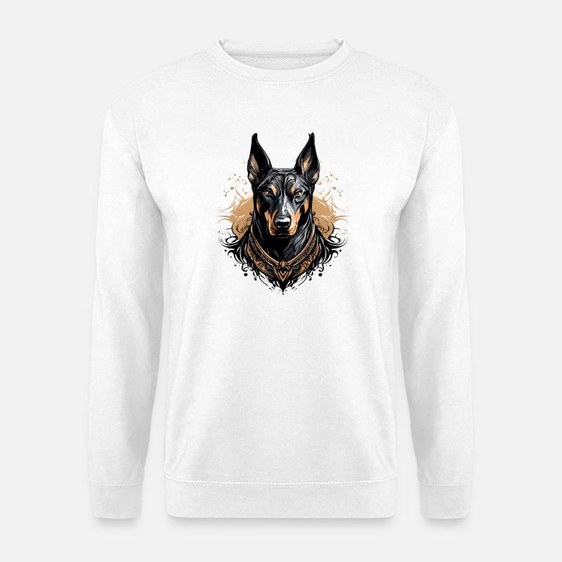 Dobermann 02 - Unisex Pullover - Weiß
