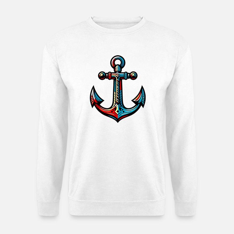 Ein Anker - Unisex Pullover - Weiß