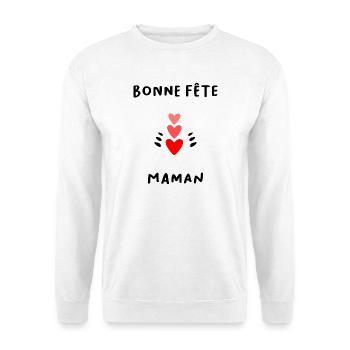 MUTTERTAG. SCHÖNEN MUTTERTAG. MAMA - Unisex Pullover - Weiß - Vorne