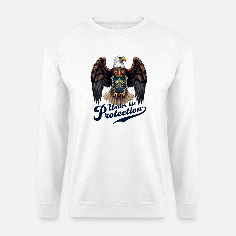 Eagle the Protector - Unisex Sweatshirt - white