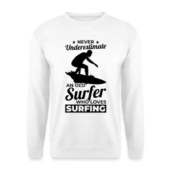Surfer Grandpa - Unisex Sweatshirt - white - Front