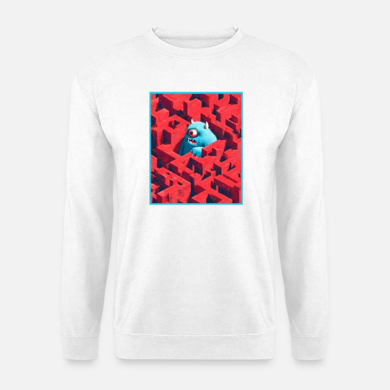 Monster Labyrinth - Unisex Sweatshirt - white