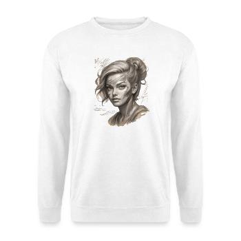 Elegant illustration with modern touches - Unisex Sweatshirt - white - Front