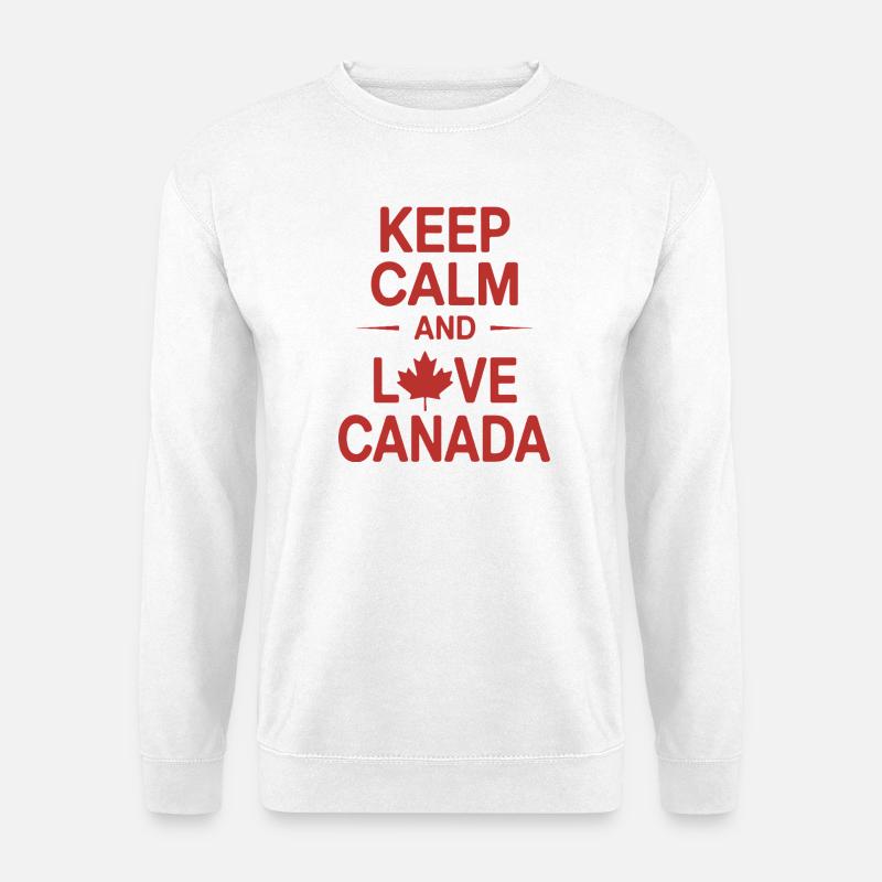 Kanadisches Liebesherz-Design - Unisex Pullover - Weiß