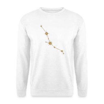 Star Constellation Taurus Zodiac Birth Sign Golden - Unisex Sweatshirt - white - Front