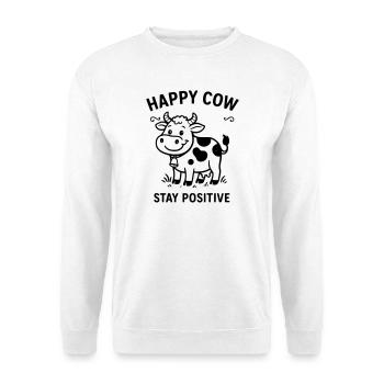 happycow - Unisex Sweatshirt - white - Front