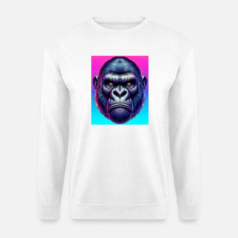 gorilla - Unisex Sweatshirt - white