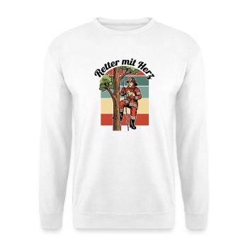 Savior with heart - Unisex Sweatshirt - white - Front