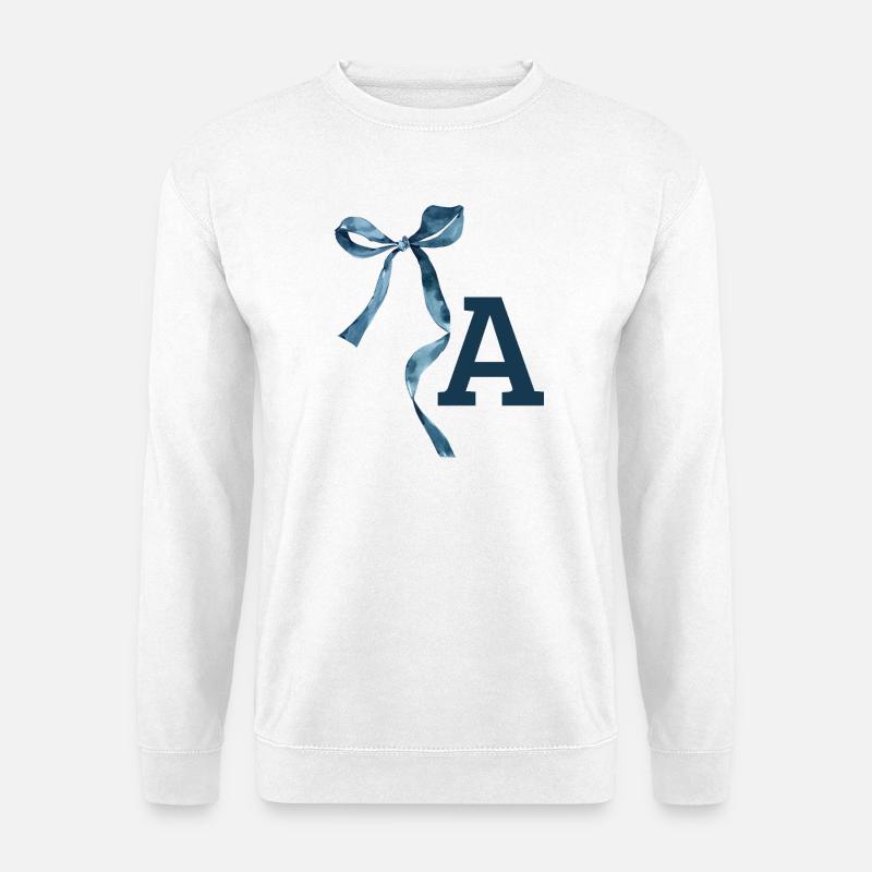 Monogram Gift Idea - Unisex Sweatshirt - white