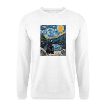 Bear Bears Van Gogh Style Starry Night - Unisex Sweatshirt - white - Front