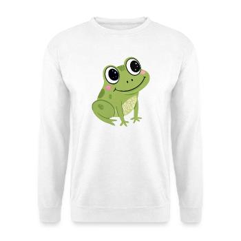 Pastel Cute Green Frog - Unisex Sweatshirt - white - Front