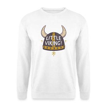 Petit Viking Casque Héros - Sweat-shirt Unisexe - blanc - Devant