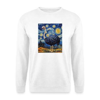 Bouquet Nuit étoilée style Van Gogh - Sweat-shirt Unisexe - blanc - Devant