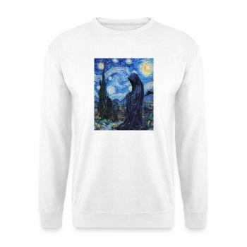 Ghost Van Gogh Style Starry Night - Unisex Sweatshirt - white - Front