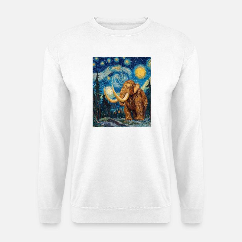 Mammoth Van Gogh Starry Night - Unisex Sweatshirt - white