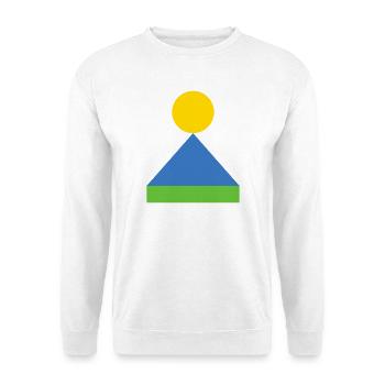 Geometric Triangle Sunrise - Unisex Sweatshirt - white - Front