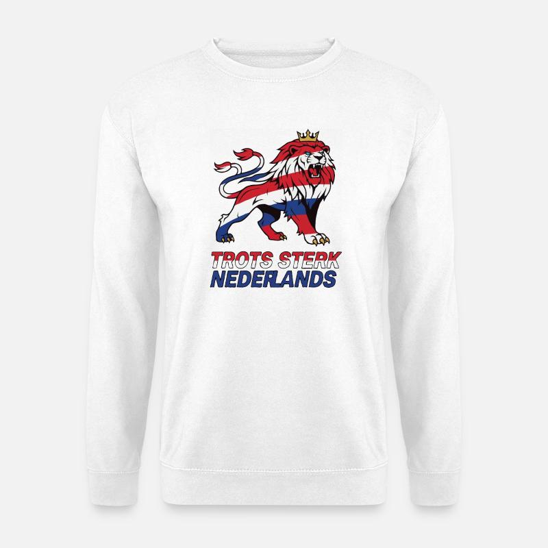 Niederlande Stolz und stark - Unisex Pullover - Weiß