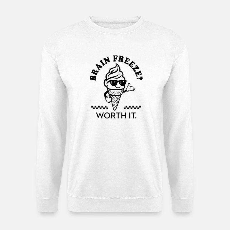 Brain Freezes Worth It - Unisex Sweatshirt - white