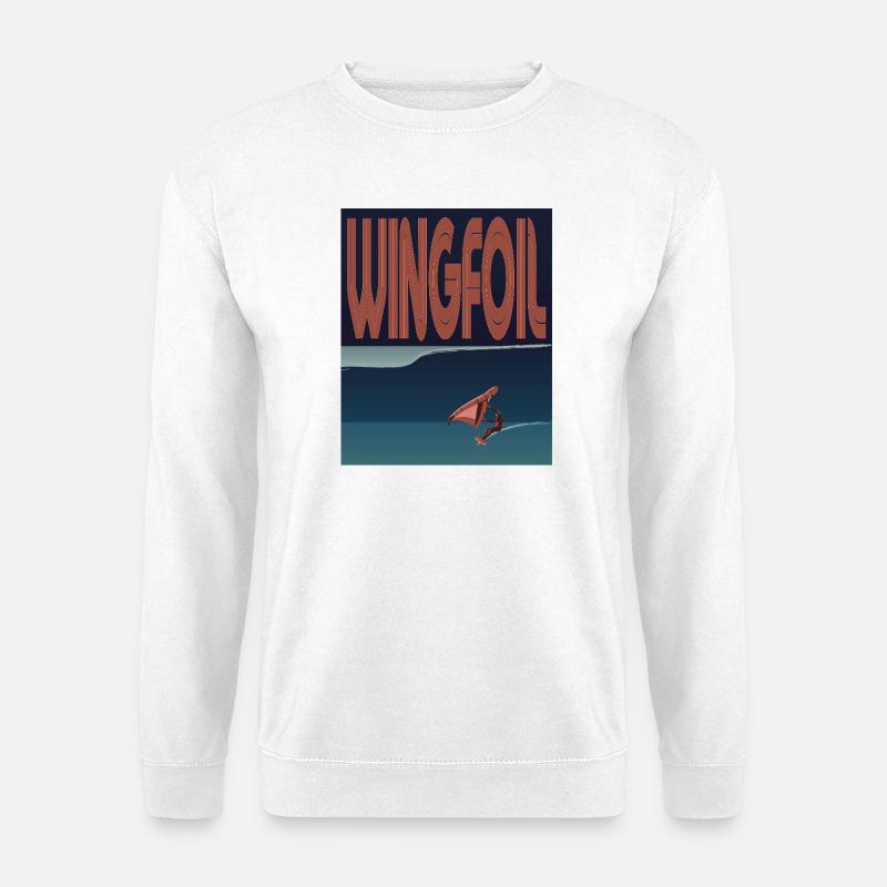 Wingfoiler Welle - Unisex Pullover - Weiß