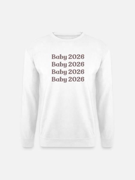 Bébé 2026 - Sweat-shirt Unisexe - blanc