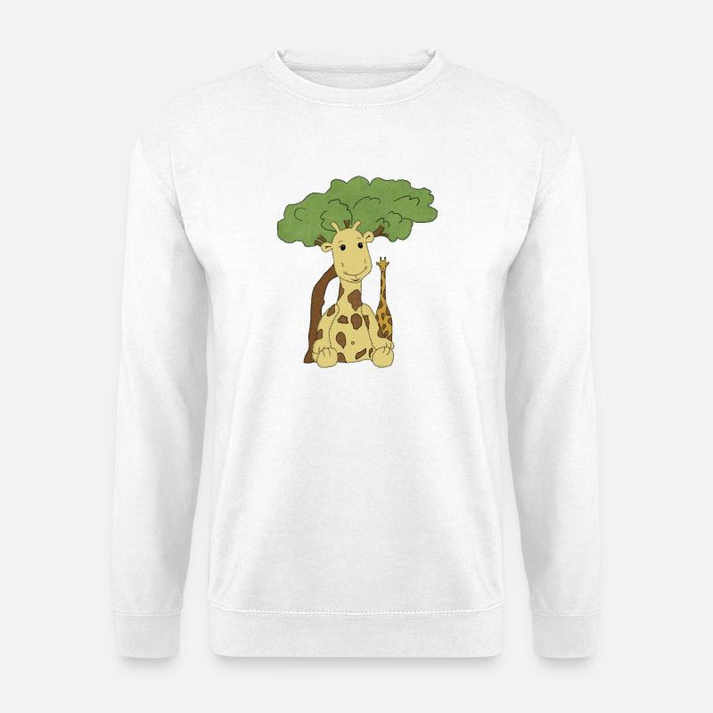 Afrika_Giraffe - Unisex Pullover - Weiß