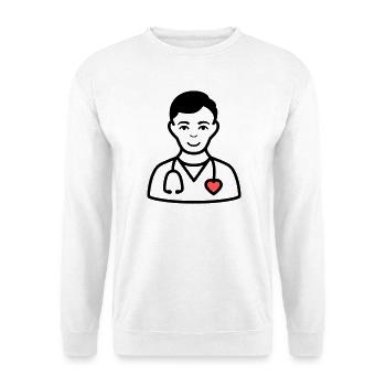 Friendly Doctor | Medicine with a heart - Unisex Sweatshirt - white - Front